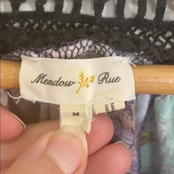 Anthropologie Meadow Rue Floral Print Top - Picture 7 of 8